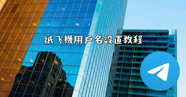 纸飞機用戶名設置教程