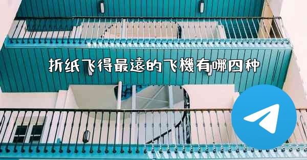 折纸飞得最遠的飞機有哪四种
