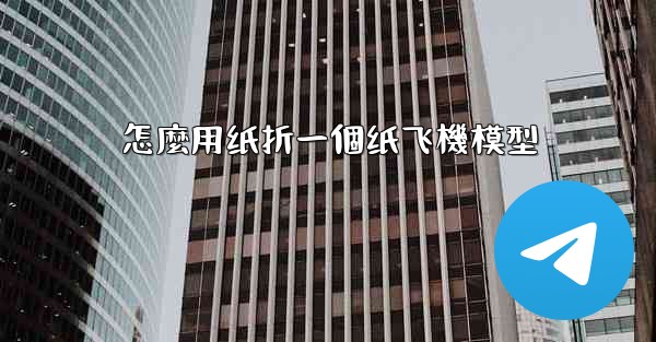 怎麼用纸折一個纸飞機模型