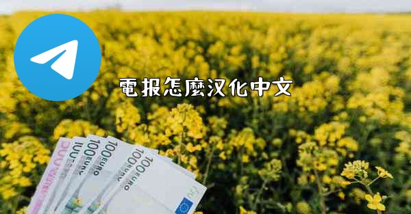 電报怎麼汉化中文