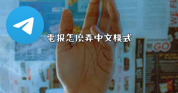 電报怎麼弄中文模式
