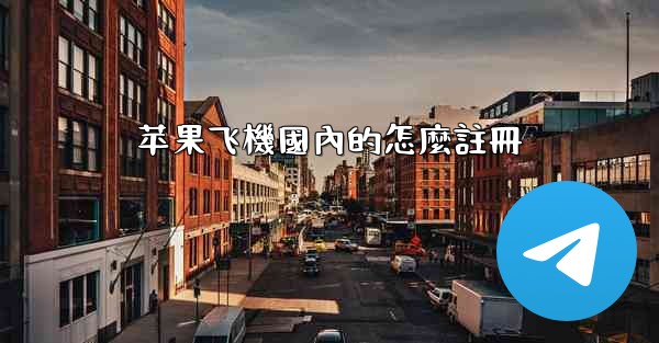 苹果飞機國內的怎麼註冊