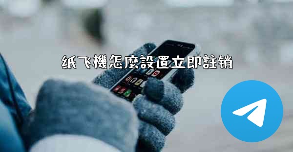 纸飞機怎麼設置立即註销