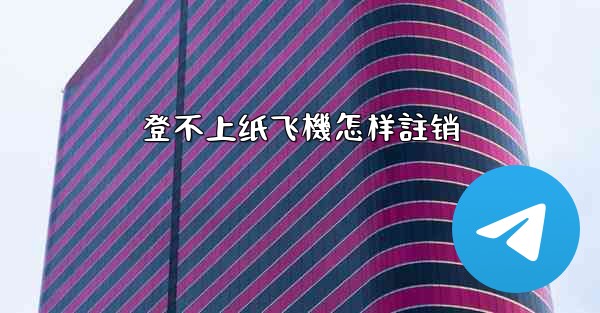 登不上纸飞機怎样註销
