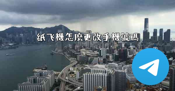 纸飞機怎麼更改手機號碼