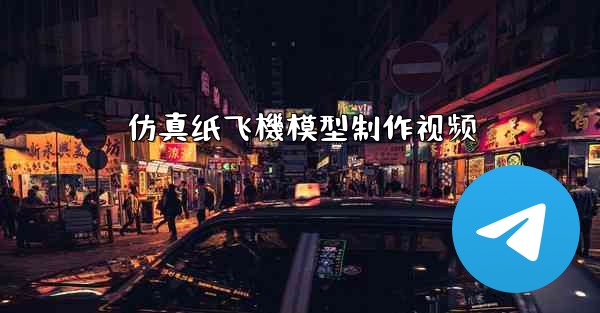 仿真纸飞機模型制作视频