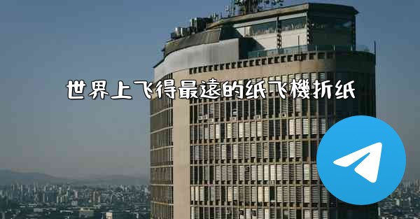 世界上飞得最遠的纸飞機折纸