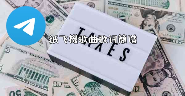 纸飞機歌曲歌词簡谱