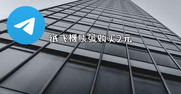 纸飞機賬號购买2元