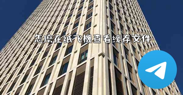 怎麼在纸飞機查看缓存文件