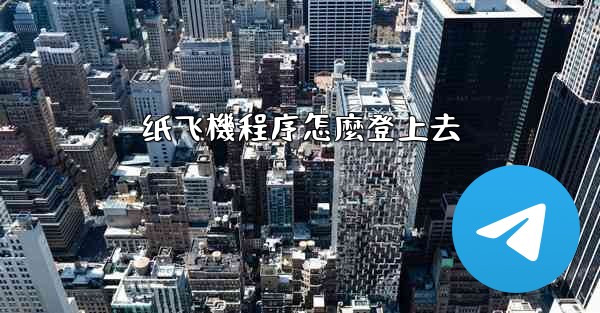 纸飞機程序怎麼登上去