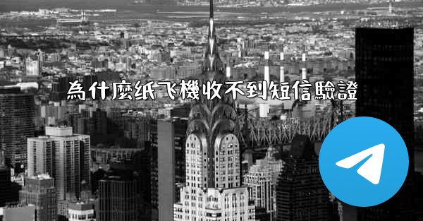 為什麼纸飞機收不到短信驗證