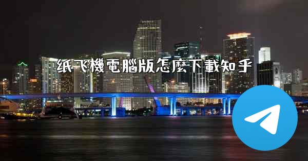 纸飞機電腦版怎麼下載知乎