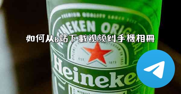 如何从b站下載视频到手機相冊