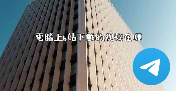 電腦上b站下載的视频在哪