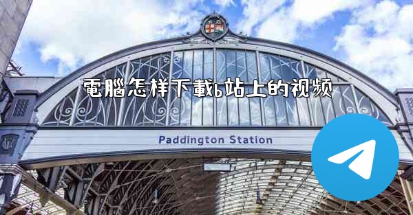 電腦怎样下載b站上的视频