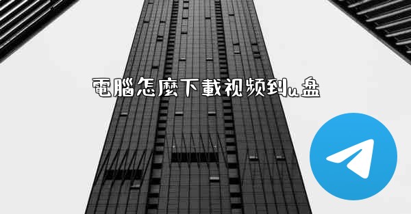 電腦怎麼下載视频到u盘