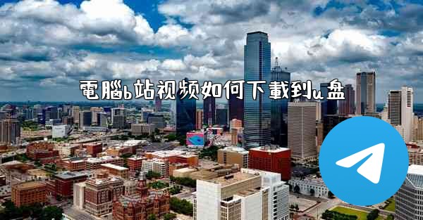 電腦b站视频如何下載到u盘