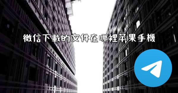 微信下載的文件在哪裡苹果手機