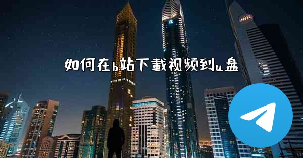 如何在b站下載视频到u盘