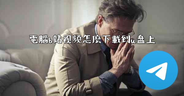 電腦b站视频怎麼下載到u盘上