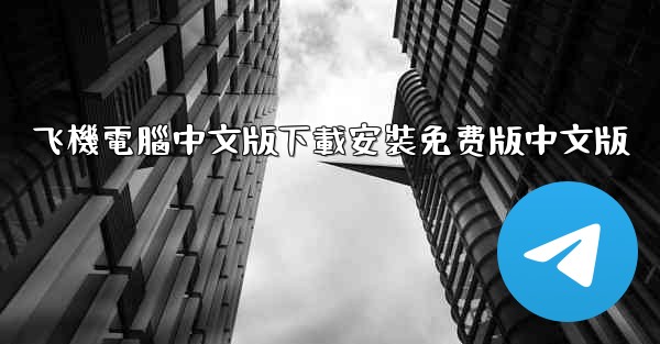 飞機電腦中文版下載安裝免费版中文版