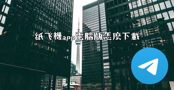 纸飞機app電腦版怎麼下載