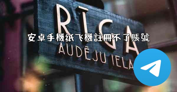 安卓手機纸飞機註冊不了賬號