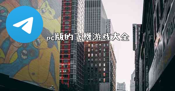pc版的飞機游戏大全