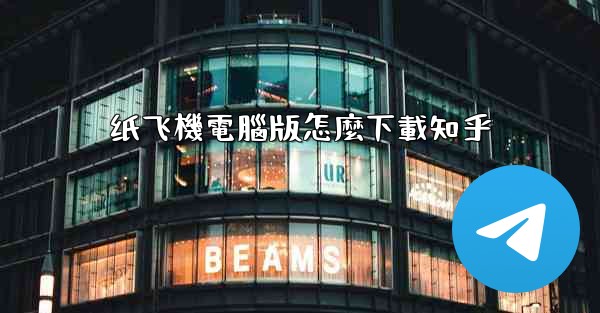 纸飞機電腦版怎麼下載知乎