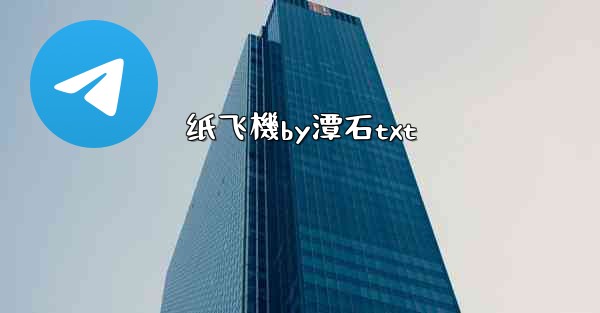 纸飞機by潭石txt