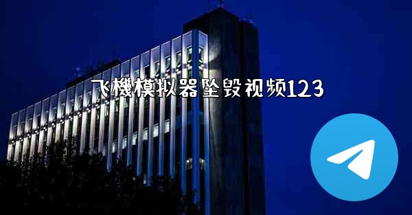 飞機模拟器坠毁视频123