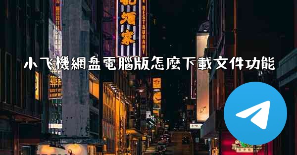 小飞機網盘電腦版怎麼下載文件功能