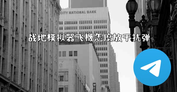 战地模拟器飞機怎麼放干扰弹