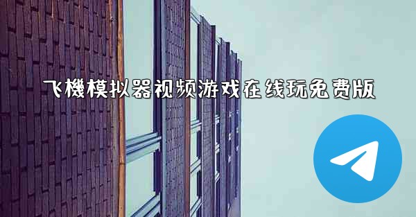 飞機模拟器视频游戏在线玩免费版