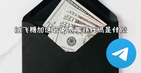 纸飞機加速器免费服務代碼是什麼