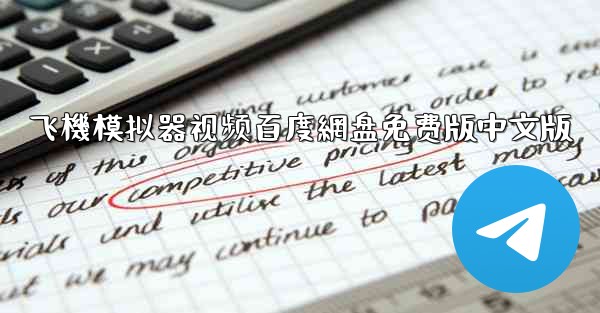 飞機模拟器视频百度網盘免费版中文版