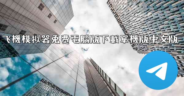 飞機模拟器免费電腦版下載單機版中文版