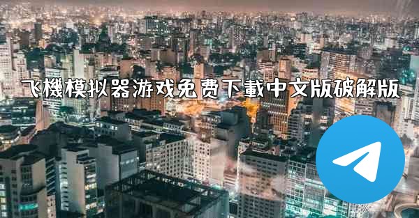 飞機模拟器游戏免费下載中文版破解版