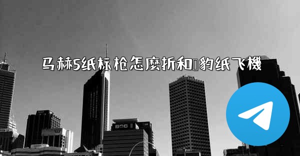 马赫5纸标枪怎麼折和猎豹纸飞機