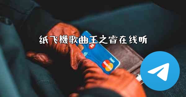 纸飞機歌曲王之睿在线听