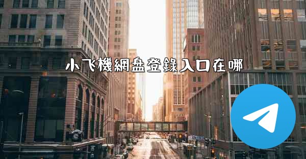 小飞機網盘登錄入口在哪