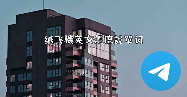 纸飞機英文怎麼說單词