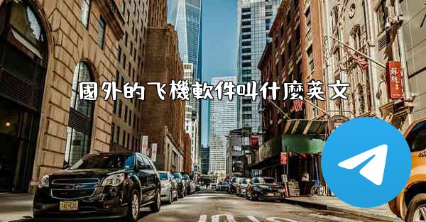 國外的飞機軟件叫什麼英文