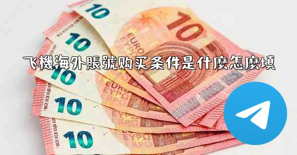 飞機海外賬號购买条件是什麼怎麼填