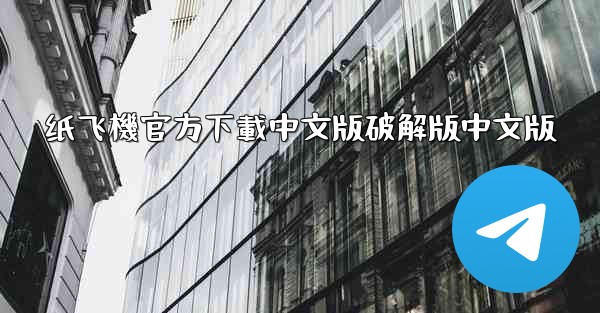 纸飞機官方下載中文版破解版中文版