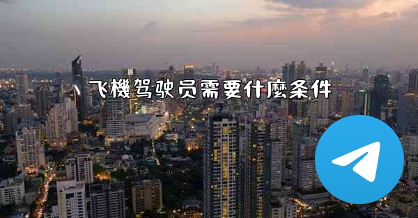 飞機驾驶员需要什麼条件