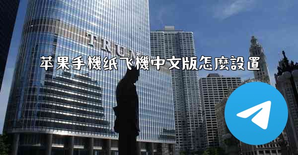 苹果手機纸飞機中文版怎麼設置