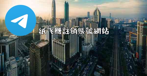 纸飞機註销賬號網站