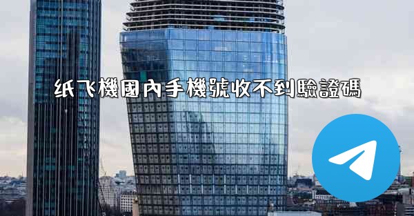 纸飞機國內手機號收不到驗證碼